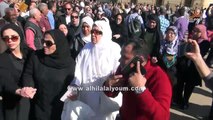 شاهد..ماذا ارتدت ياسمين الخيام  في جنازة الفنانة الراحلة شادية