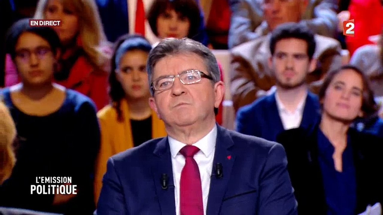 "L'émission politique" : Violent clash entre Jean-Luc Mélenchon et Nathalie Saint-Cricq