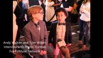 Andy Walken and Tyler Wladis at A Christmas Story Live Leg Lamp Lighting Ceremony