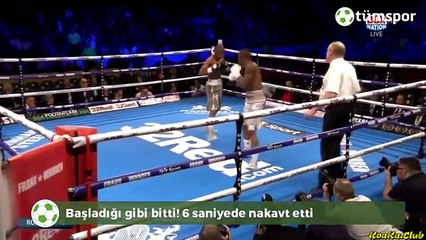 Başladığı gibi bitti! 6 saniyede nakavt etti, dünya rekoru kırdı