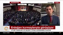 Cumhurbaşkanı Erdoğan uyum yasaları için kurmaylarını topladı