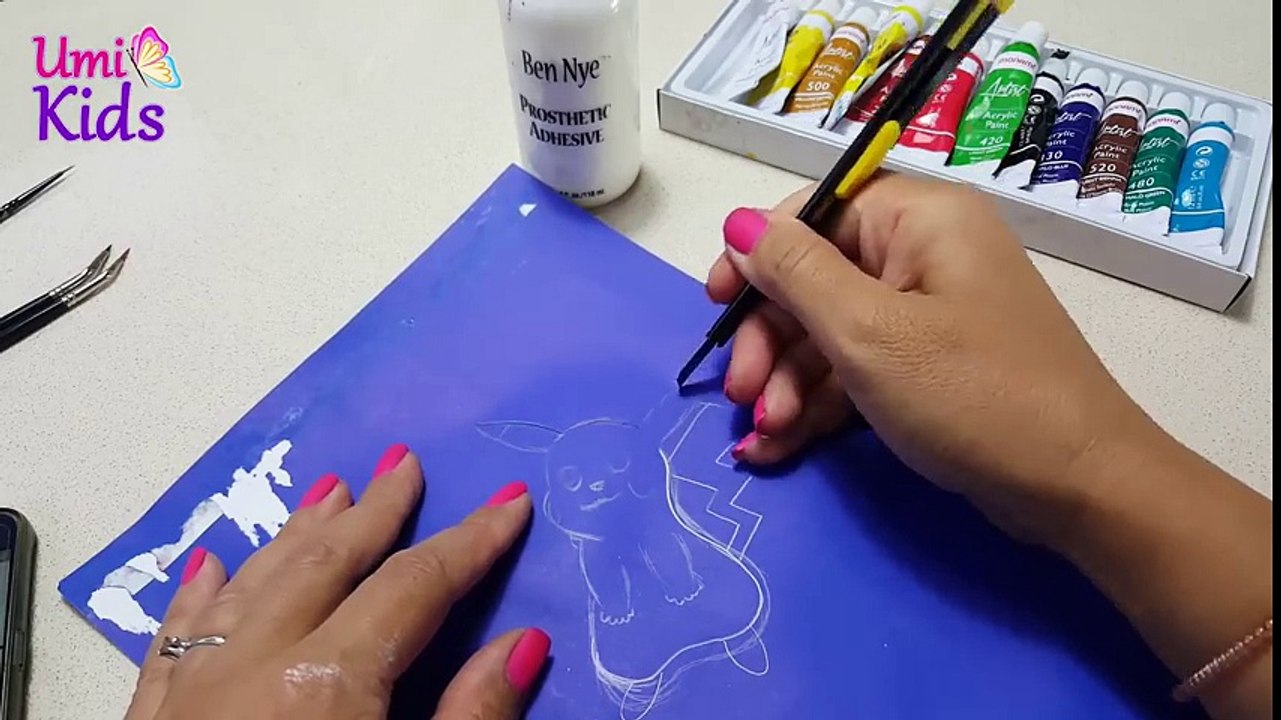 Pokemon Go Pikachu Geçici Dövme Yapımı | Nasıl Yapılır | UmiKids