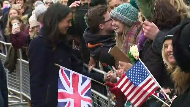 Harry and Meghan greeted by Nottingham crowds