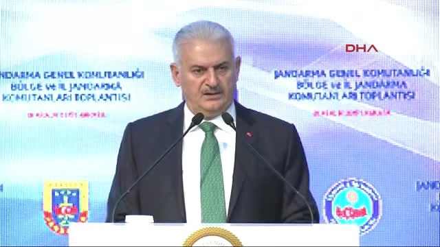 Yıldırım, Jandarma Genel Komutanlığında Asayiş ve Terörle Mücadele Değerlendirme Toplantısı'nda...