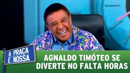 Agnaldo Timóteo se diverte no Falta Horas