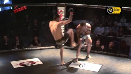 Mise en orbite d'une dent pendant un combat de MMA