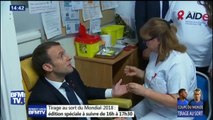 Macron se fait dépister à Saint-Denis pour la journée mondiale de lutte contre le SIDA