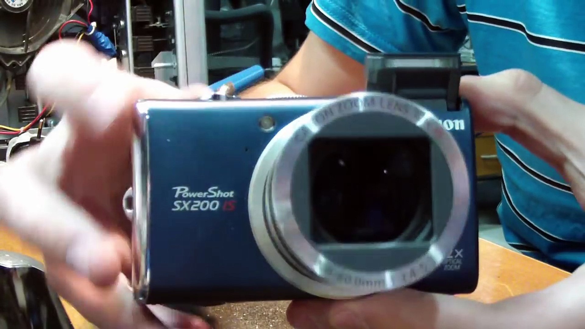 ⁣Фотокамера Canon SX200 IS. Чёрные снимки, чёрный экран, нет изображения. Ремонт