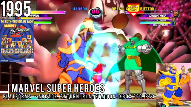 Thanos Evolution - In Marvel Videogames (1995 - 2017)