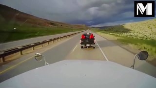 Woman Truck Driver Gets Brake Checked, You Wont Believe Her Reaction