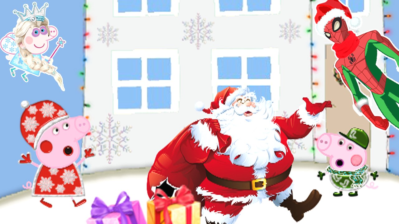 Christmas cartoon ► Congratulations from Peppa and George)))