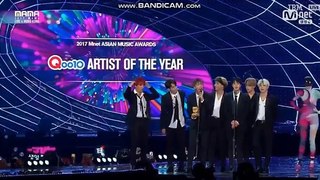 BTS - Artist of the Year Award on MAMA 2017