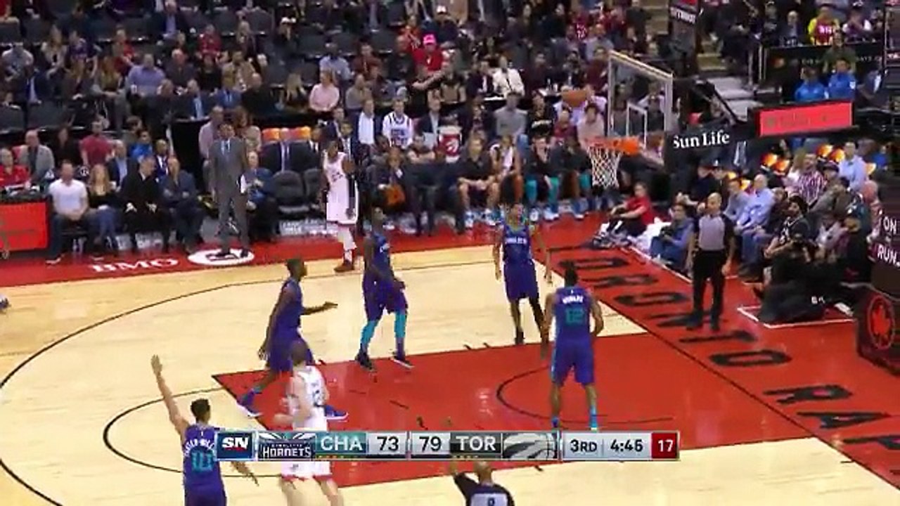 Kyle Lowry with 8 3 pointers  vs. Charlotte Hornets