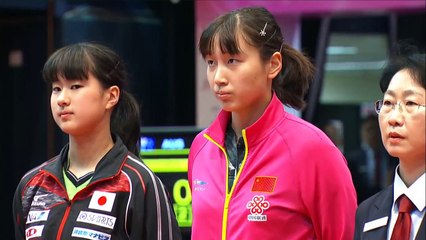 卓球 カットマン 2017香港ジュニアOP 相馬夢乃 VS QIAN TIANYI (中国) [FullHD]