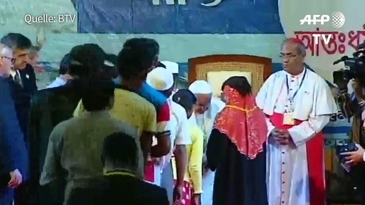 Papst trifft Rohingya-Flüchtlinge in Bangladesch