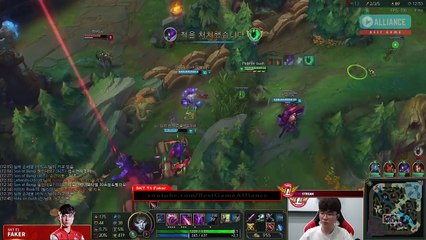 【Faker中文】AD燼日常 下路再次被針對 面對著獅子秒殺的壓力