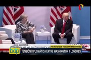 Donald Trump respondió a críticas de la primera ministra del Reino Unido