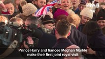 Prince Harry and Meghan make their first royal visit