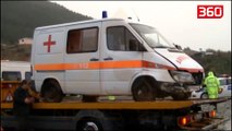 Ambulanca del nga rruga, vdes shoqëruesi i të sëmurit (360video)