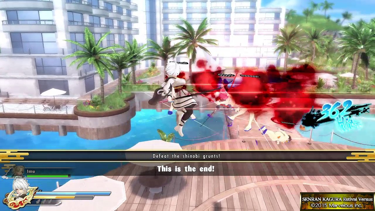 SENRAN KAGURA ESTIVAL VERSUS Miyabi Gameplay 1