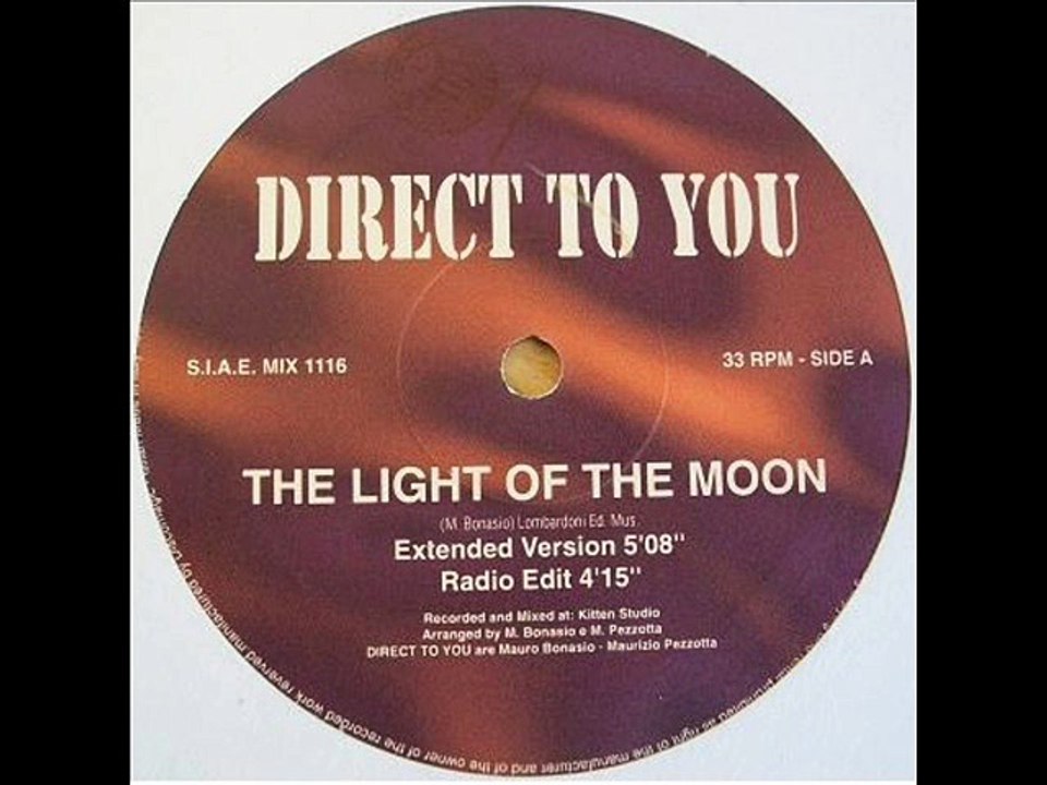 DIRECT TO YOU - The light of the moon (extended version)