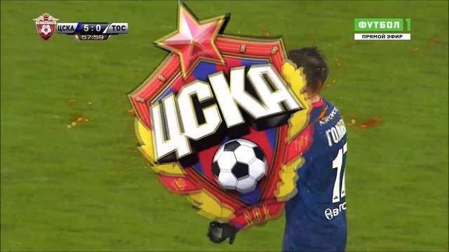 5-0 Aleksandr Golovin Goal Russia Premier Liga - 01.121.2017 CSKA Moscow 5-0 FK Tosno