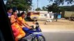 Aunties Bike Ride wearing Saree | Yamaha R15 promo | Bike Ride by Andhra Aunties | Bike Ride on Saree | Kiranam Aunties