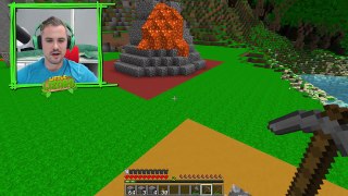 Minecraft TSUNAMI VOLCANO BASE CHALLENGE (Volcano Vs Tsunami)