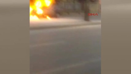 Konya Hareket Halindeyken Alev Alan Otomobil, Yandı