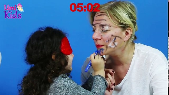 Gözü Kapalı Makyaj | Makyaj Yarışması 3 | Makyaj Yapma Teknikleri | UmiKids