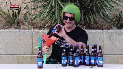 Pour une place de concert, un homme boit de la bière jusqu'à vomir (vidéo)