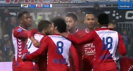 Sander van de Streek GOAL - Zwolle 0-1 Utrecht 01.12.2017