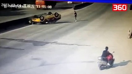 Po mesonte makinen, shkakton aksident fatal (360video)