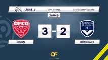 Résumé Dijon 3-2 Girondins Bordeaux buts DFCO - Bordeaux