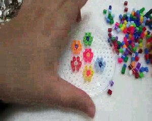How to make Flower Brooch Pixel Art from Perler Beads