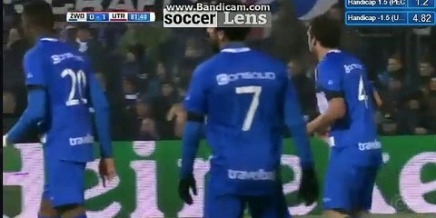 Mustafa Saymak Goal HD - Zwolle 1-1 Utrecht 01.12.2017