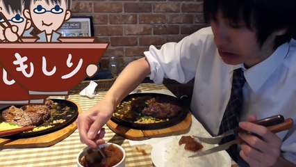 【大食いチャレンジ＆初コラボ】3ポンドハンバーグ！×ライス3つ、最速タイムを狙う！