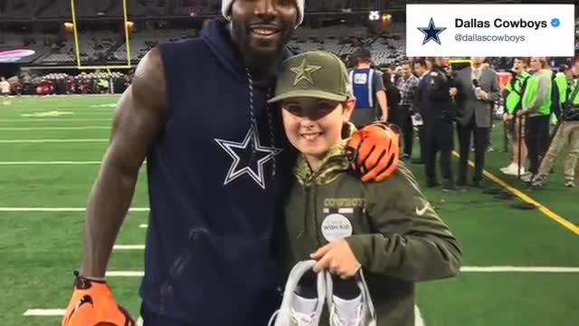 Here's The Reason Dez Bryant Warmed Up In Socks Last Night