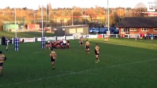 Hilarious video shows rugby scrum so powerful knock over massive goalpost