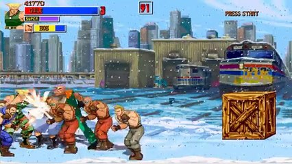 ストリートファイターのキャラたちがファイナルファイトに登場！？ステージクリアを目指す！ ＃１