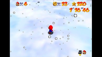 Snowman's Land safe Slide Kick to Red Coin