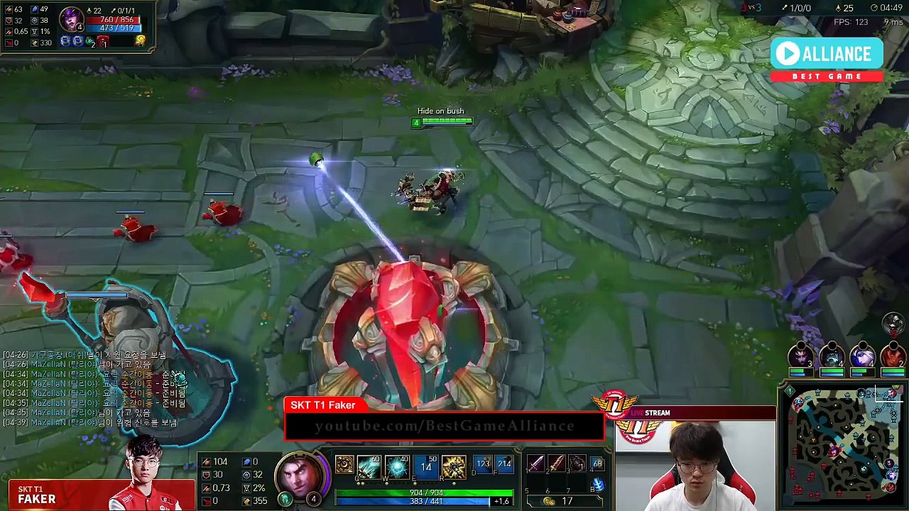 【Faker中文】中路杰西神單排積分遇到Huni 對方三個專找Faker打麻將 這怎麼贏? (中文字幕)