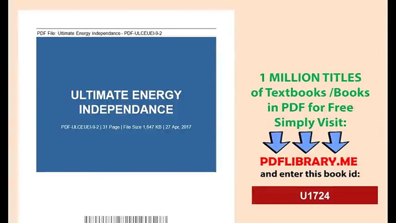 Ultimate Energy Independance