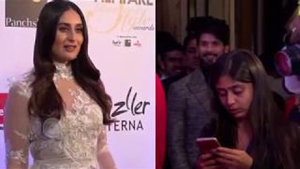 Shahid Kapoor MAKES WEIRD FACE On Seeing Kareena Kapoor On Filmfare Glamour and Style Awards 2017