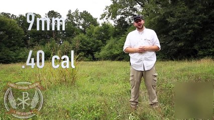 9mm vs .40 Cal vs .45 ACP... Cinder Block Test