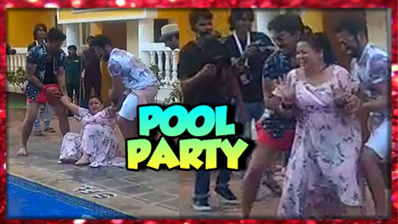Harsh Limbachiyaa THROWS Bharti Singh In The POOL | Pool Party | Bharti Ki Baarat