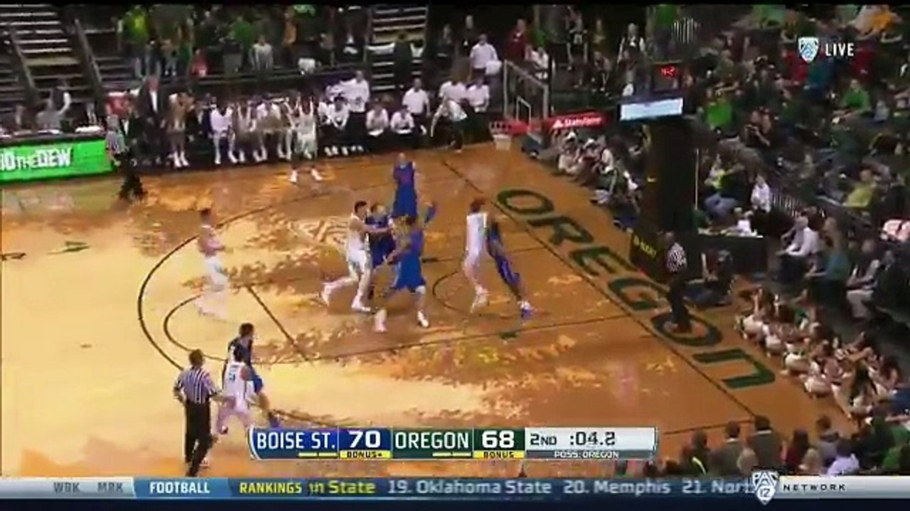 L'incroyable buzzer beater de Boise State face à Oregon