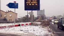 La neige recouvre la Provence, l'A50 fermée au niveau d'Aubagne