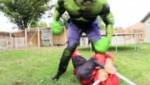 The Incredible Hulk vs Deadpool - Real Life Superhero Battle _ Death Match | Superheroes | Spiderman | Superman | Frozen Elsa | Joker