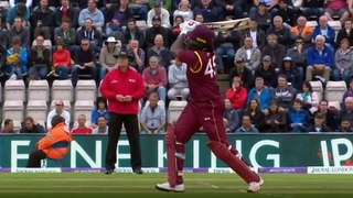chris gayle world record. 5sixes and 4 on 6 balls.